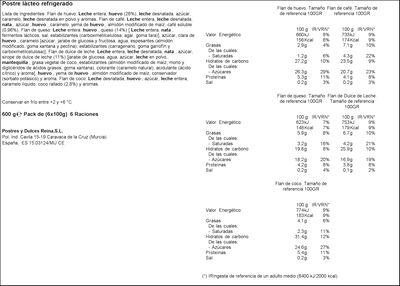 Flanes surtidos Reina pack 6