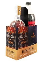 Ron añejo Brugal 70cl + CocaCola Zero 1,25L