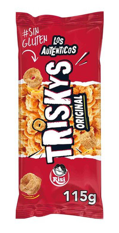 Snack de ma&iacute;z sin gluten triskys Risi 115g