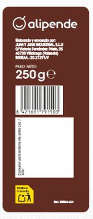 Panecillos tostados integrales Alipende 250g