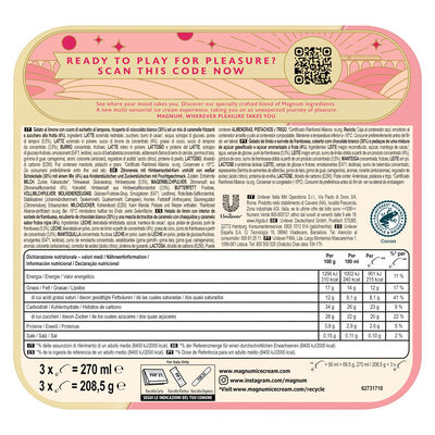 Helado Magnum euphoria 3 uds