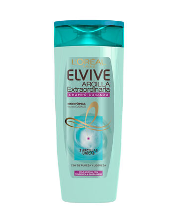 Champú cuidado Elvive 370ml Arcilla extraordinaria para cabello normal