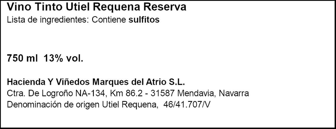 Vino tinto DO Utiel Requena Faustino Rivero reserva