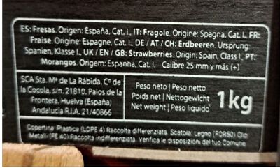 Fres&oacute;n caja 1kg