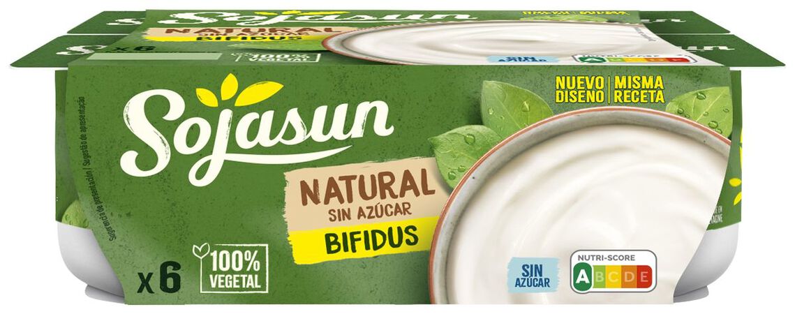 Postre bífidus Sojasun pack 6 natural