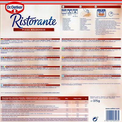 Pizza Ristorante Dr Oetker 375g bolognese