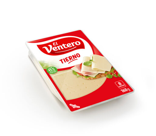 Queso tierno en lonchas El Ventero 160g