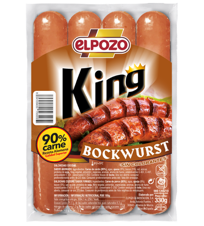 Salchicha bockwurst King ElPozo 330g