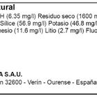 Agua mineral con gas Cabreiroá. Botella rPET 1L