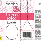 Ambientador coche Lanta 6ml frutos secos