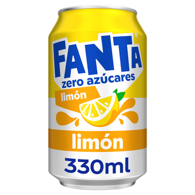 Refresco lim&oacute;n Fanta lata 33cl zero az&uacute;cares