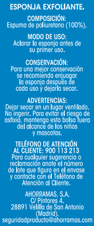Esponja Bodyplus exfOliante
