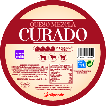 Queso curado Alipende