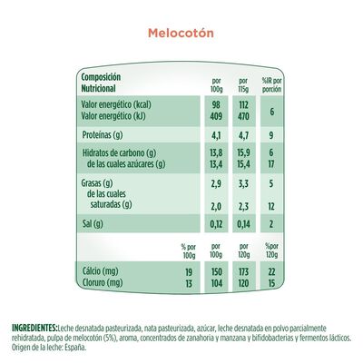 B&iacute;fidus Activia cremoso pack 4 melocot&oacute;n