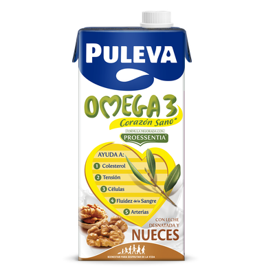 Bebida l&aacute;ctea Puleva omega3 1l nueces