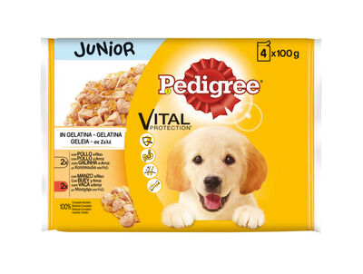 Comida h&uacute;meda perros junior Pedigree vital 400g