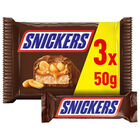 Chocolatina Snickers 3 unidades x 50g