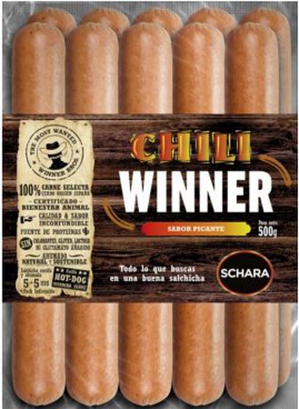 Salchicha Schara 500G Chili Winner