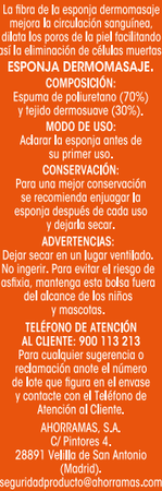 Esponja Bodyplus dermomasaje