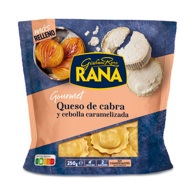Pasta fresca gourmet relleno queso cabra Rana 250g