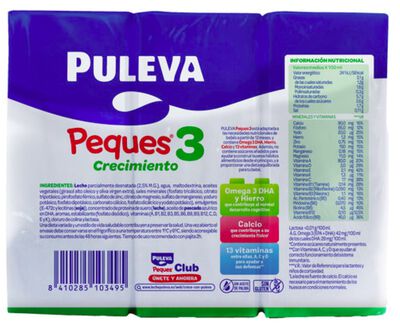 Preparado Lacteo Puleva Peques 3 200 ml Pack-3