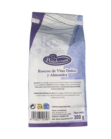Rosco de vino dulce con almendra La Ponderosa 300g