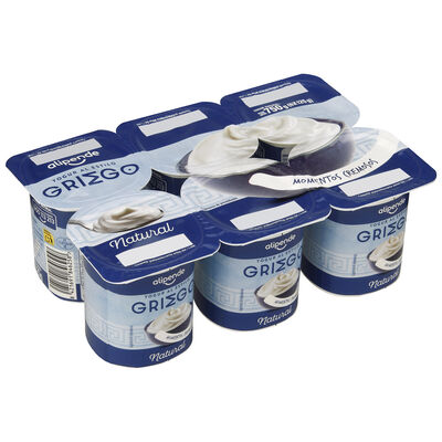 Yogur estilo griego Alipende pack 6 natural 750g