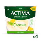 B&iacute;fidus Activia cremoso pack 4 lima lim&oacute;n