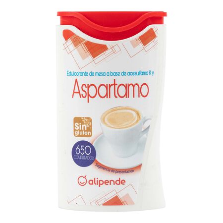 Edulcorante aspartamo Alipende 650u en comprimidos