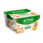 Kefir Activia pack 4 melocot&oacute;n y maracuy&aacute;