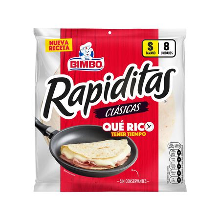 Tortillas de trigo Bimbo rapiditas 8 unidades