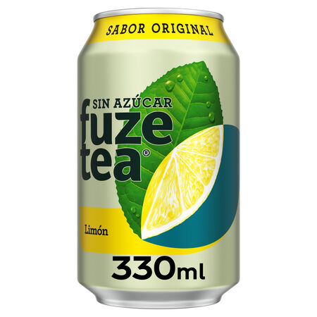 Refresco de té con limón sin azúcar Fuze Tea 33cl