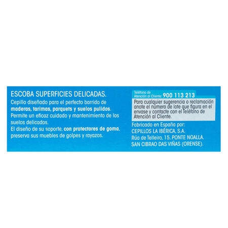 Escoba Lanta para superficies delicadas