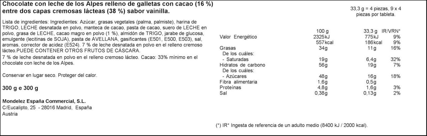 Chocolate con Oreo mmmax Milka 300g