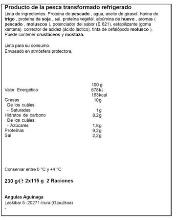 La gula del norte 200g fresca