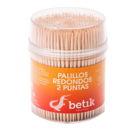 Palillos redondo Betik 2 puntas 500 uds