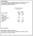 Vino blanco Godello D.O. Rías Baixas. 75cl