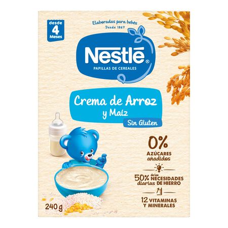 Papilla sin gluten Nestlé 240g maíz y arroz
