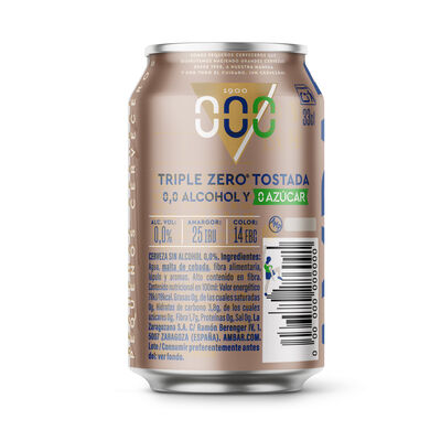 Cerveza sin alcohol sin az&uacute;car Tostada 000 Ambar 33cl