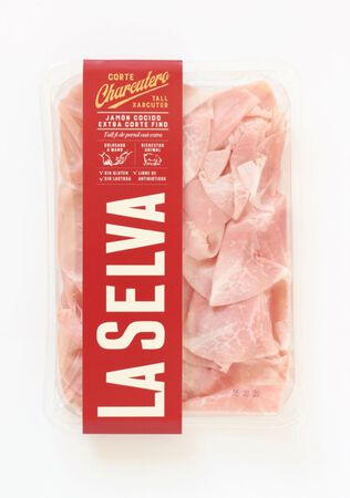Jam&oacute;n cocido corte extra fino La Selva 90g