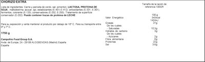 Chorizo de vela Revilla