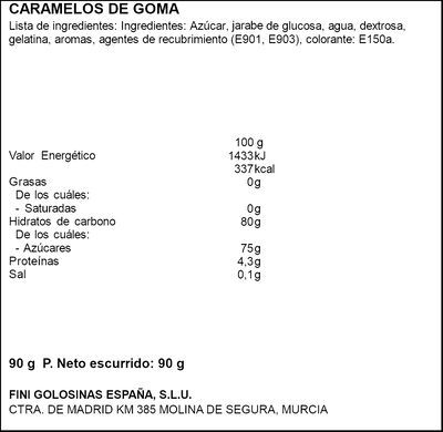 Caramelo de goma galleta de jengibre Fini 90g