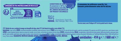 Helado cono sabor coco y mango Nestle Extreme 6 unid