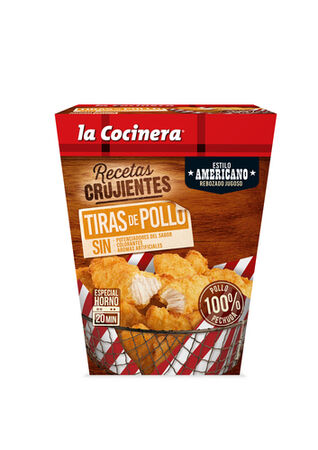 Tiras pollo La Cocinera estilo americano 350g