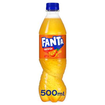 Refresco naranja Fanta botella 50cl