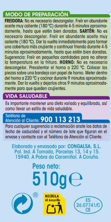 Filete de merluza Alipende empanado 510g