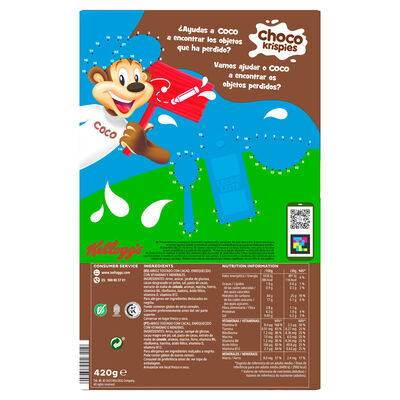 Cereales con chocolate Choco Krispies de Kellogg&acute;s 420g