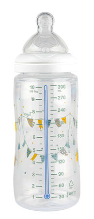 Biberón Tigex 0-6 meses 300ml control de temperatura