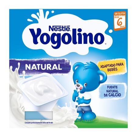 Postre Nestlé Yogolino natural desde 6meses pack 4