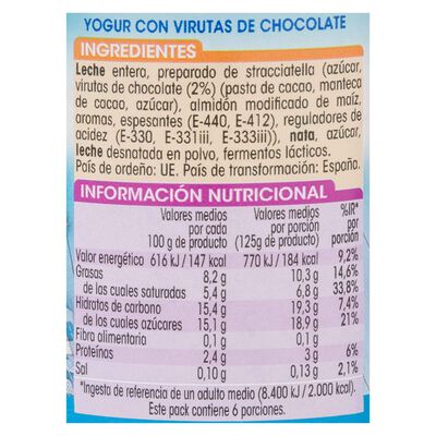 Yogur estilo griego Alipende pack 6 125g stracciatella